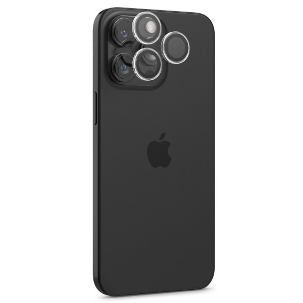 Spigen iPhone 14/15/16/17 Pro & Pro Max Kamerabeskyttelse GLAS.tR EZ Fit Optik Pro 2-pak Crystal Clear