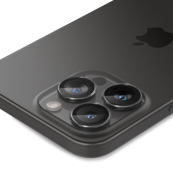 Spigen iPhone 14/15/16/17 Pro & Pro Max Kamerabeskyttelse GLAS.tR EZ Fit Optik Pro 2-pak Crystal Clear