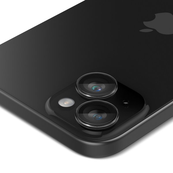 Spigen iPhone 14/15/14 Plus/15 Plus Kamerabeskyttelse GLAS.tR EZ Fit Optik Pro Crystal Clear 2-pak