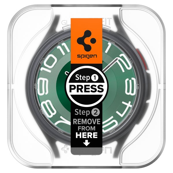 Spigen Samsung Galaxy Watch 6 Classic 47mm Skærmbeskyttelse GLAS.tR EZ Fit 2-pak