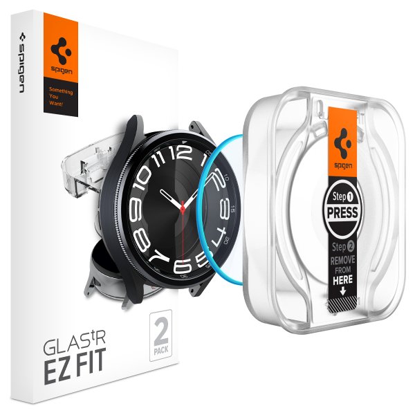 Spigen Samsung Galaxy Watch 6 Classic 43mm Skærmbeskytter GLAS.tR EZ Fit 2-pak