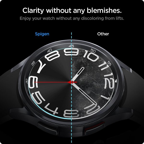 Spigen Samsung Galaxy Watch 6 Classic 43mm Skærmbeskytter GLAS.tR EZ Fit 2-pak