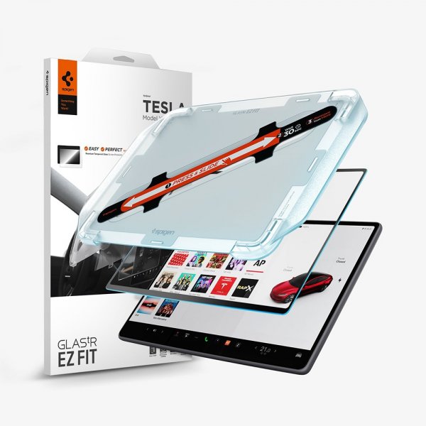 Spigen Skærmbeskyttelse GLAS.tR EZ FIT Anti-Glare Tesla Model 3 (2024)