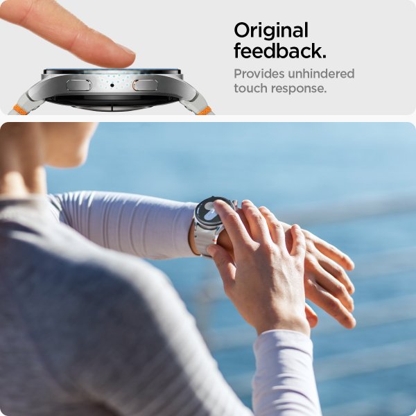 Spigen Samsung Galaxy Watch 7 44mm Skærmbeskyttelse GLAS.tR EZ Fit 2-pak