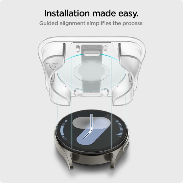 Spigen Samsung Galaxy Watch 7 44mm Skærmbeskyttelse GLAS.tR EZ Fit 2-pak
