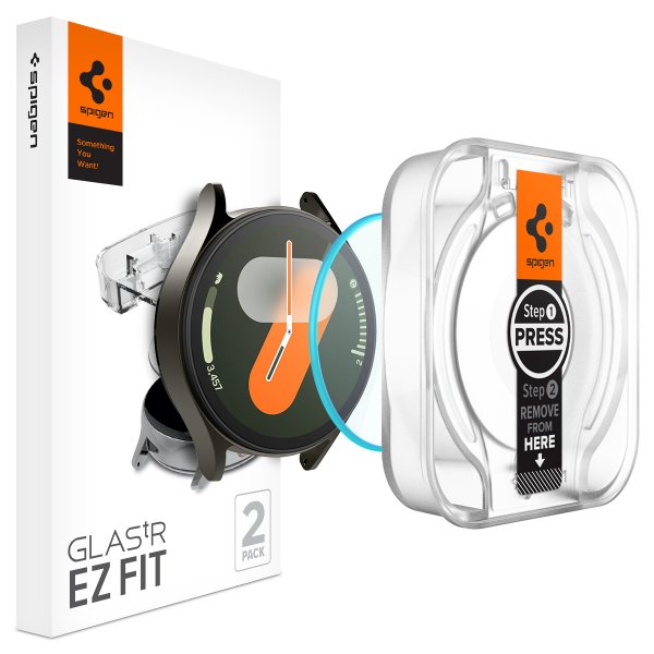 Spigen Samsung Galaxy Watch 7 40mm Skærmbeskyttelse GLAS.tR EZ Fit 2-pak