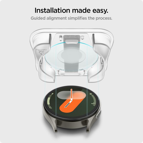 Spigen Samsung Galaxy Watch 7 40mm Skærmbeskyttelse GLAS.tR EZ Fit 2-pak