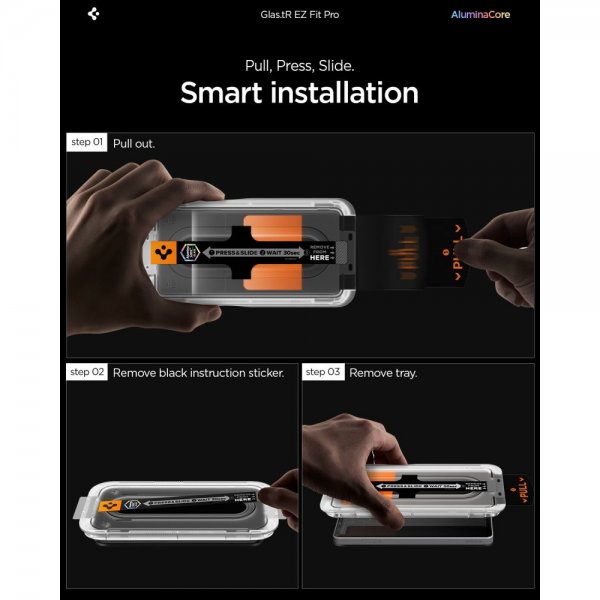 Spigen Sony Xperia 10 VII Skærmbeskytter GLAS.tR EZ Fit Pro 2-pak
