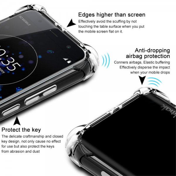 Imak Sony Xperia XZ3 Cover Airbag Klar