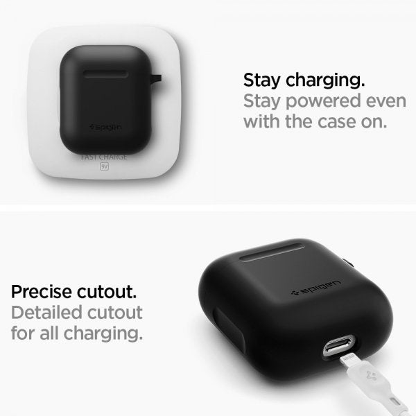 Spigen AirPods 1/2 Cover Silicone Case Sort