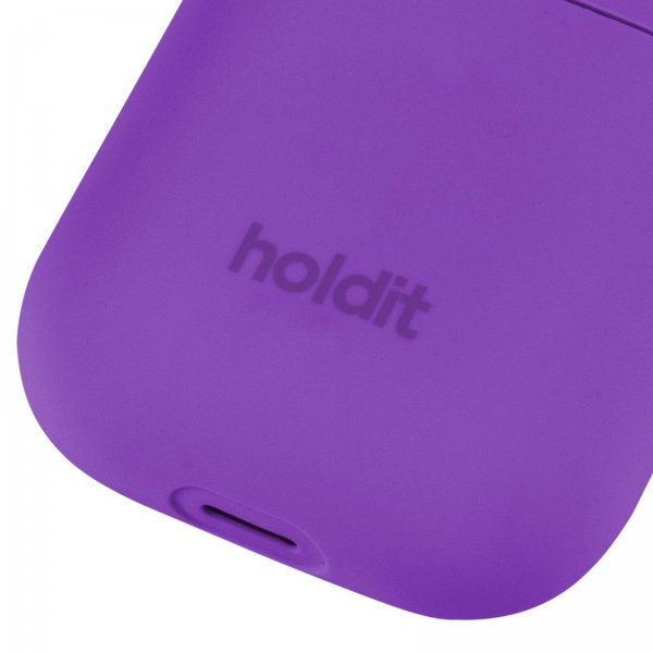 holdit AirPods 1/2 Silikone Cover Bright Purple