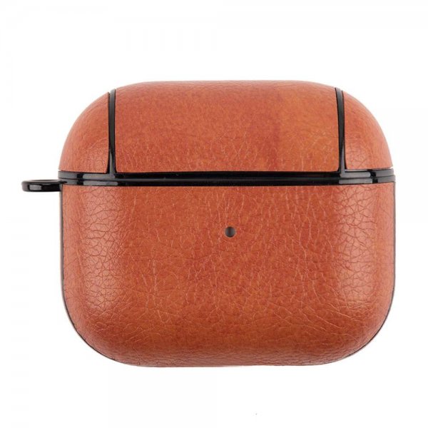 AirPods 3 Etui Lædertekstur Lysebrun