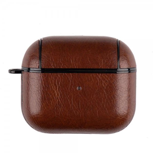 AirPods 3 Etui Læderstruktur Mørkebrun