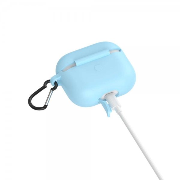 AirPods 3 Etui med karabinhage Blå