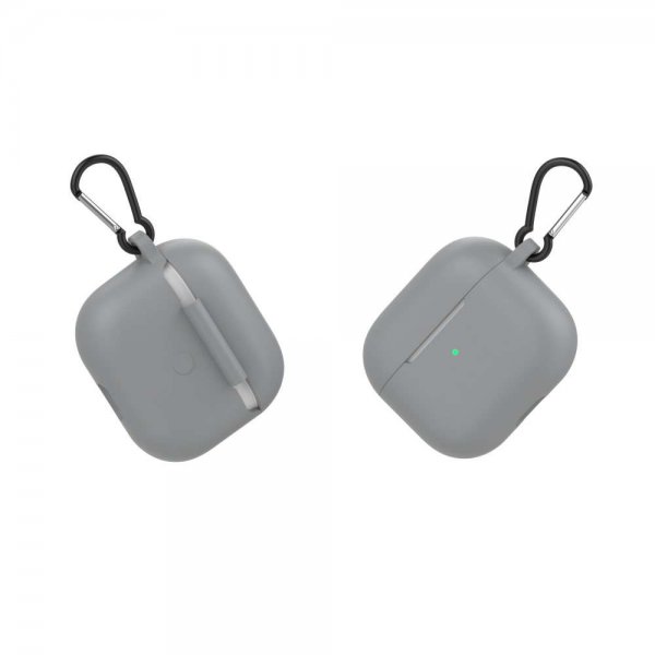 AirPods 3 Etui med karabinhage Grå