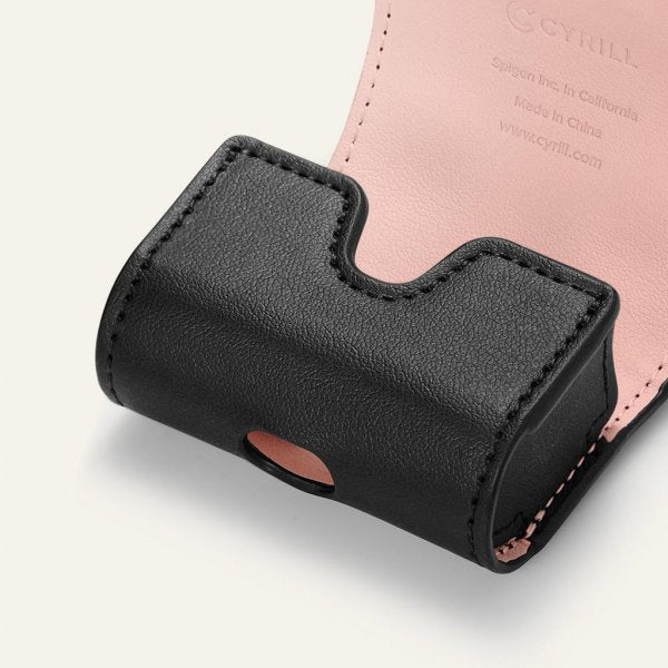 Cyrill AirPods 3 Etui Mini Bag Classic Læder Sort
