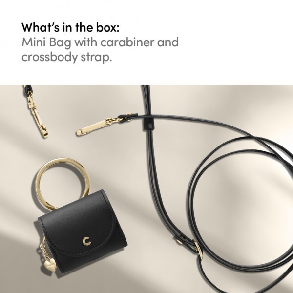 Cyrill AirPods 3 Etui Mini Bag Classic Læder Sort