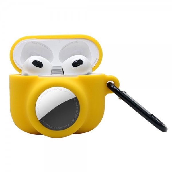 AirPods 3/AirTag Cover Silikone Gul
