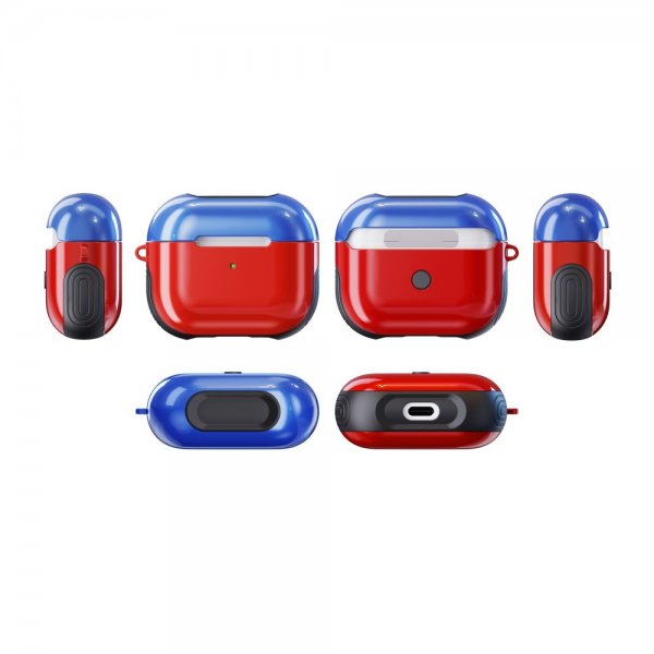 AirPods 3 Etui Gummibelagt Rød Blå