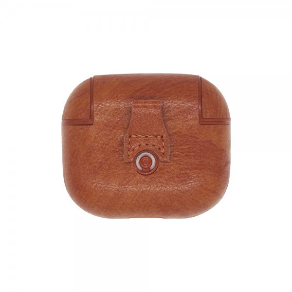 AirPods 3 Etui PU-læder Lysebrun