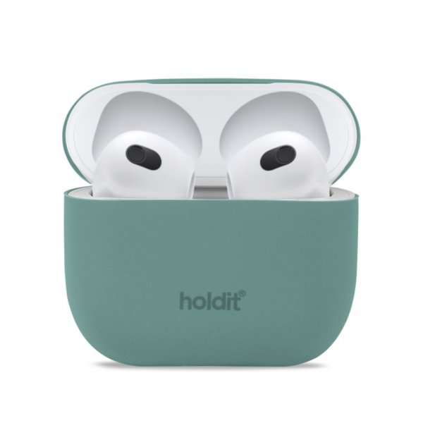 holdit AirPods 3 Cover Silikone Nygård Moss Green