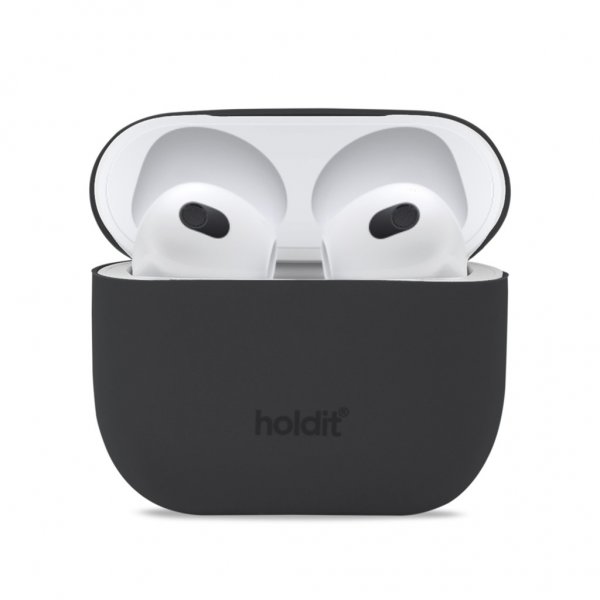 holdit AirPods 3 Cover Silikone Nygård Sort