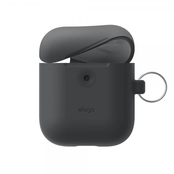 Elago AirPods 3 Skal Silikone Hang Case Mørkegrå