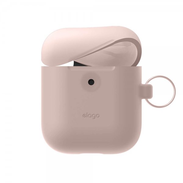 Elago AirPods 3 Cover Silikone Hang Case Sand Pink