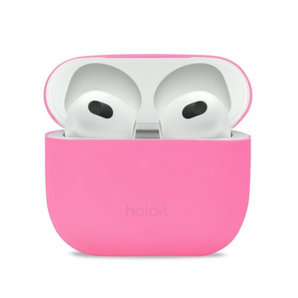 Holdit AirPods 3 Cover Silikone Bright Pink