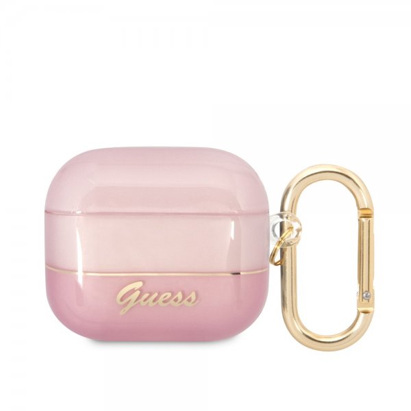 Guess AirPods 3 Skal Translucent Pink