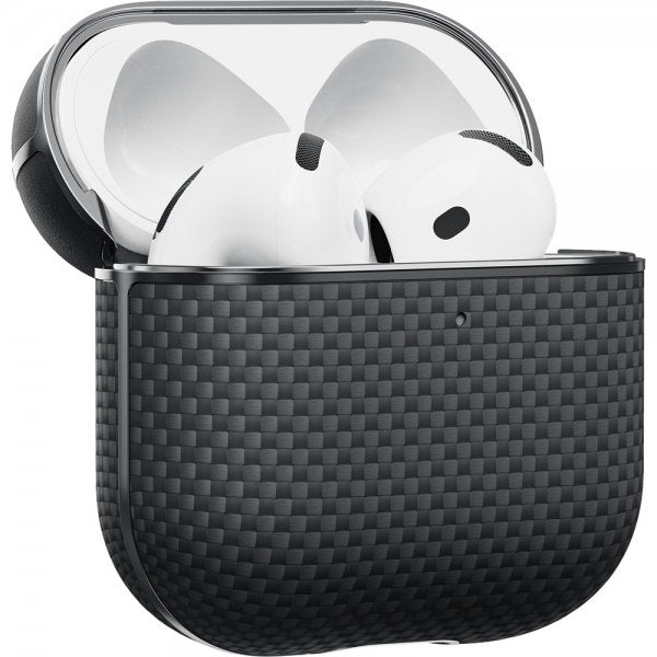 Pitaka AirPods 4 Cover Aramid Fiber Black/Grey