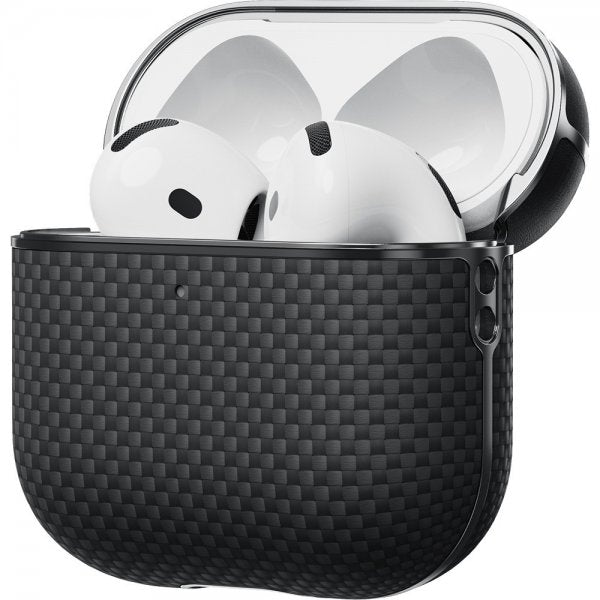 Pitaka AirPods 4 Cover Aramid Fiber Black/Grey