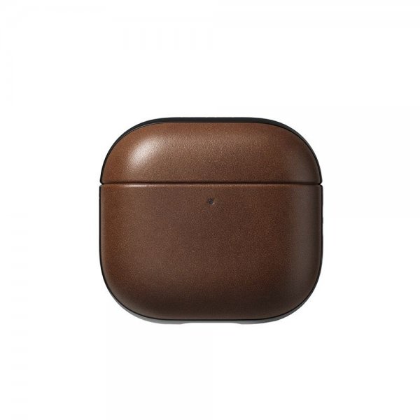 Nomad AirPods 4 Cover Modern Leather Case Brun