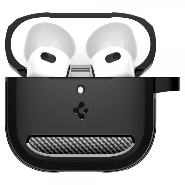 Spigen AirPods 4 Skal Rugged Armor Matte Black