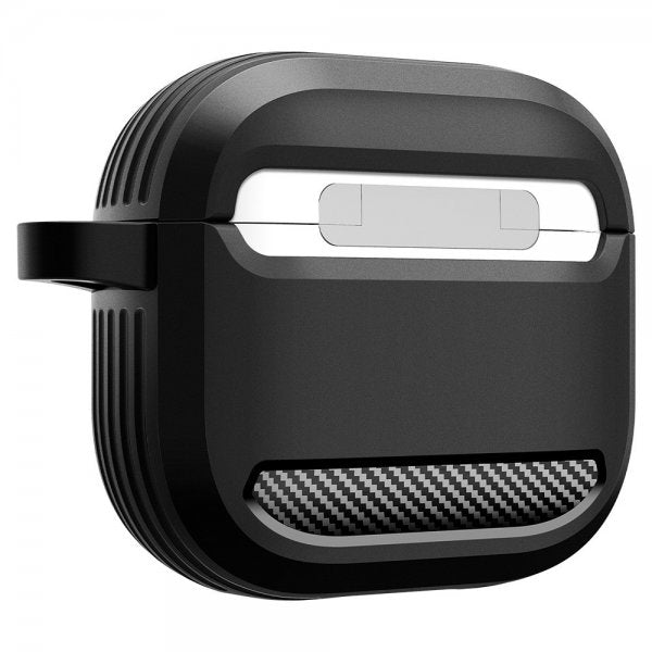Spigen AirPods 4 Skal Rugged Armor Matte Black