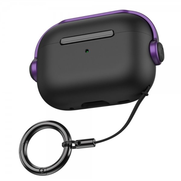 AirPods Pro 2 Cover Headset Style Sort Lilla