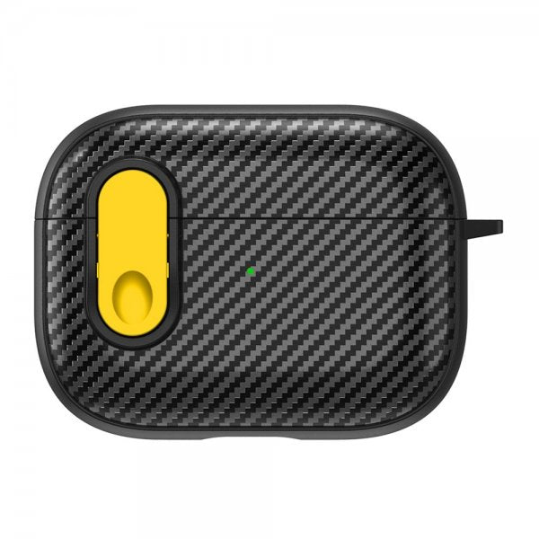 AirPods Pro 2 Cover Kulfibermønster Gul