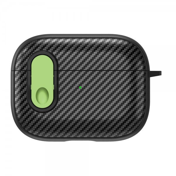 AirPods Pro 2 Cover Kulfibermønster Lysegrøn
