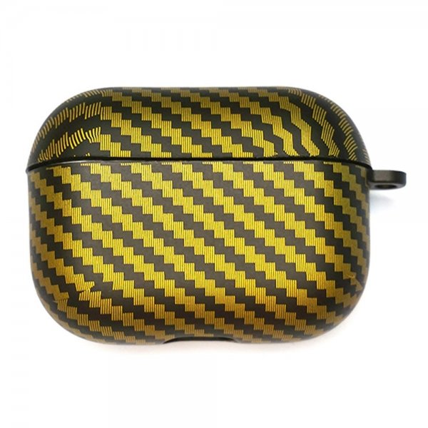 AirPods Pro 2 Cover Kulfibertekstur Sort Gul