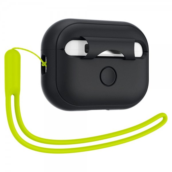 Spigen AirPods Pro 2 Skal Silicone Fit + Rem Sort