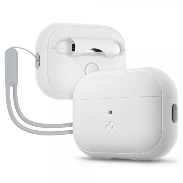 Spigen AirPods Pro 2 Cover Silicone Fit + Rem Hvid