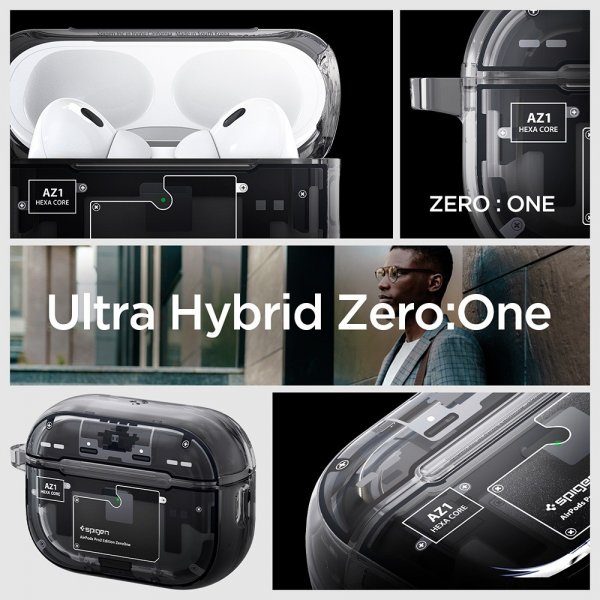 Spigen AirPods Pro 2 Cover Ultra Hybrid Zero One MagFit Sort