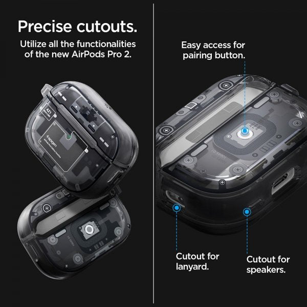 Spigen AirPods Pro 2 Cover Ultra Hybrid Zero One MagFit Sort