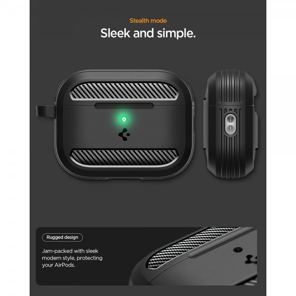 Spigen AirPods Pro 3 Cover Rugged Armor Mat Sort