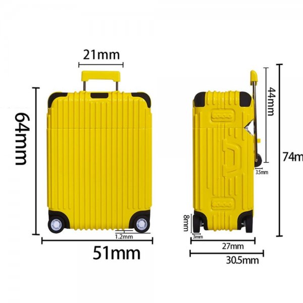 AirPods Pro/AirPods Pro 2 Cover Kufferdesign Sort