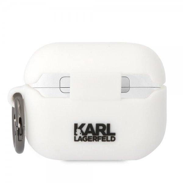 Karl Lagerfeld AirPods Pro Cover 3D Logo Hvid