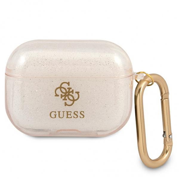 Guess AirPods Pro Skal Glitter Cover Guld