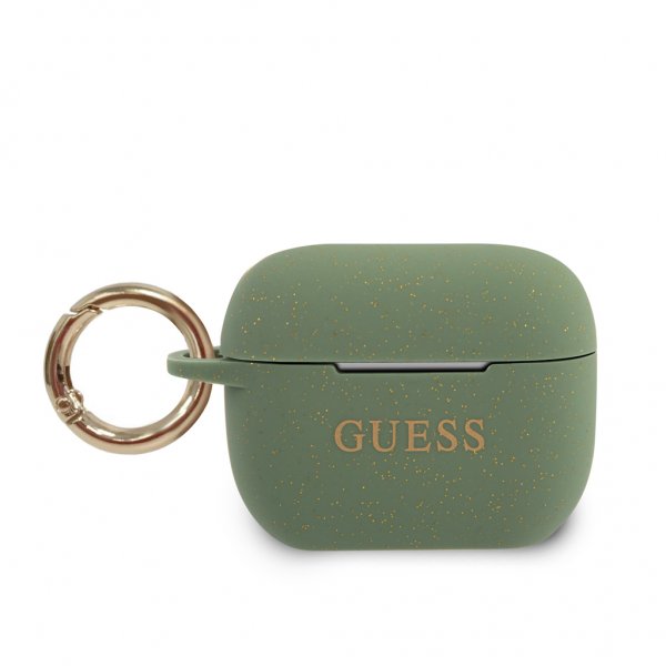 Guess AirPods Pro Skal Glitter Khaki