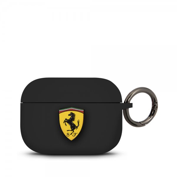 Ferrari AirPods Pro-etui med logo, svart