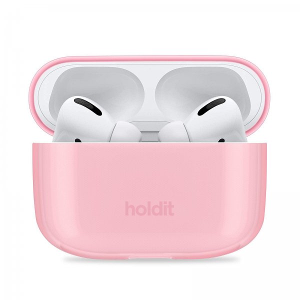 holdit AirPods Pro/AirPods Pro 2 Cover Seethru Bright Pink